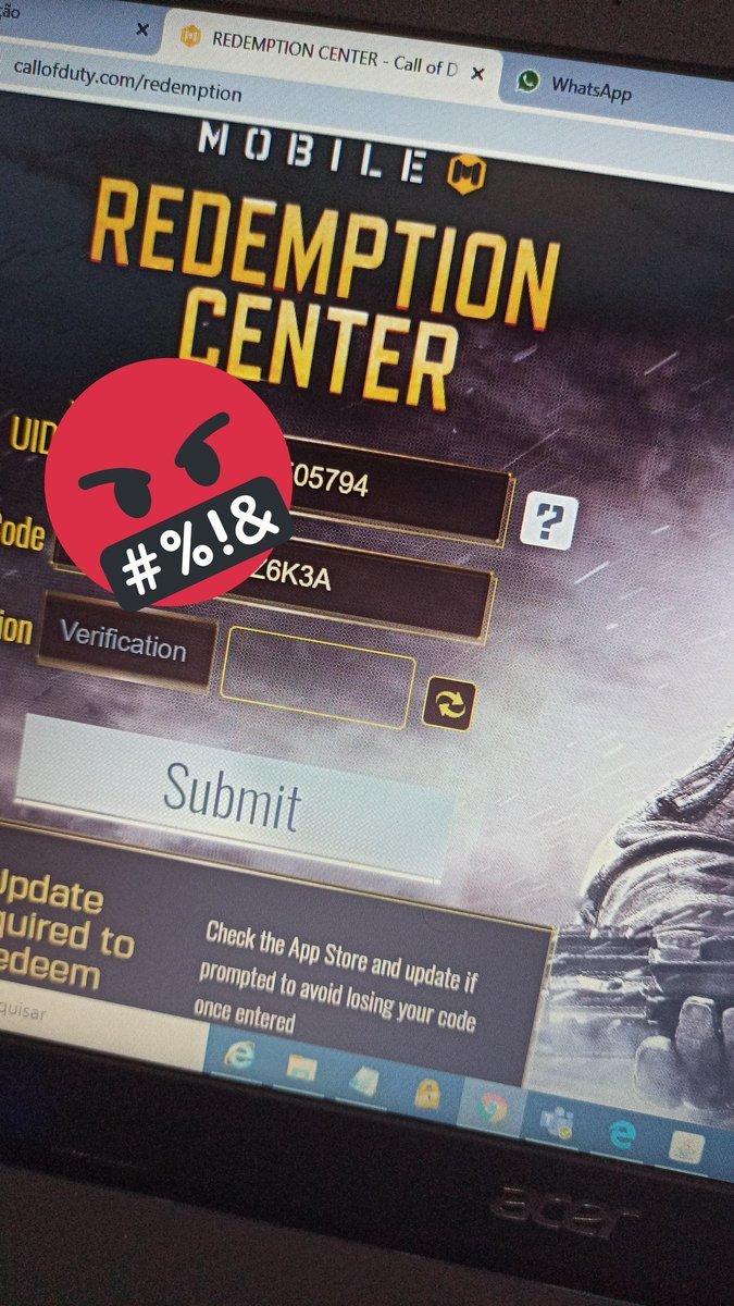 driigosales's tweet image. Activision precisa urgentemente dá uma ajeitada nesse site de resgatar recompensas @M2Games2, pq desde que vi seu vídeo que eu estou tentando resgatar o que eu conquistei e não consigo 🙄🙄🙄

#m2games #CoDMobile