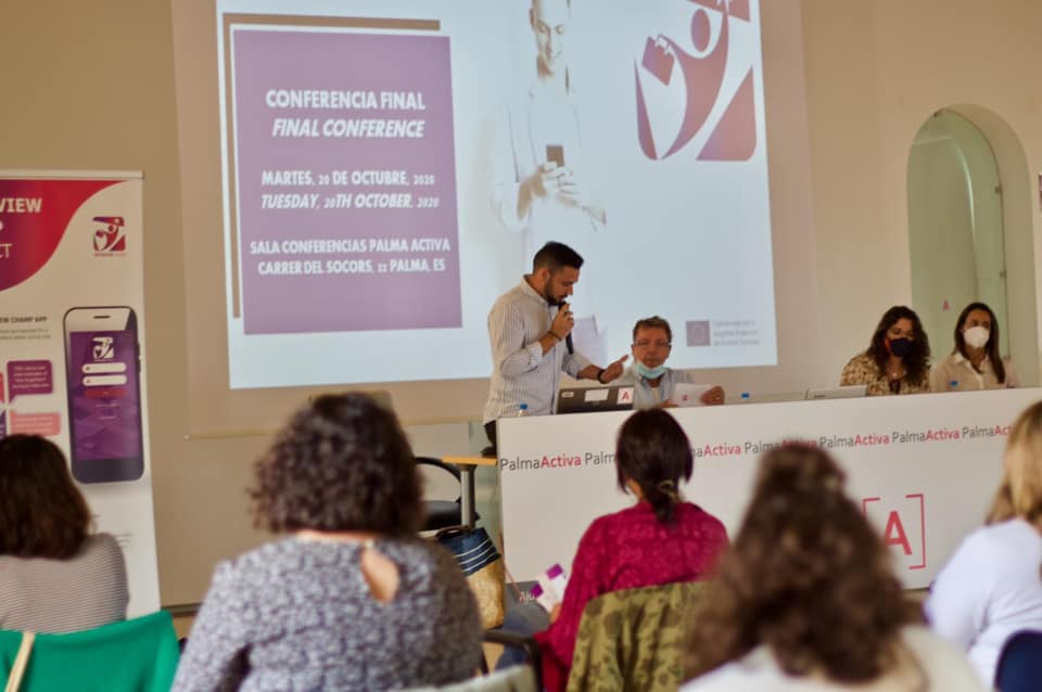 Probens_Mca's tweet photo. 📣 Aquesta setmana PROBENS ha participat a la presentació de l'App @InterviewChamp_ 📲de la mà de la nostra companya Ana Sancha, orientadora laboral del projecte Joves en Acció, per explicar els obstacles que troba o presenta aquest col·lectiu durant el procés de recerca de feina https://t.co/xsZSfPTaPU