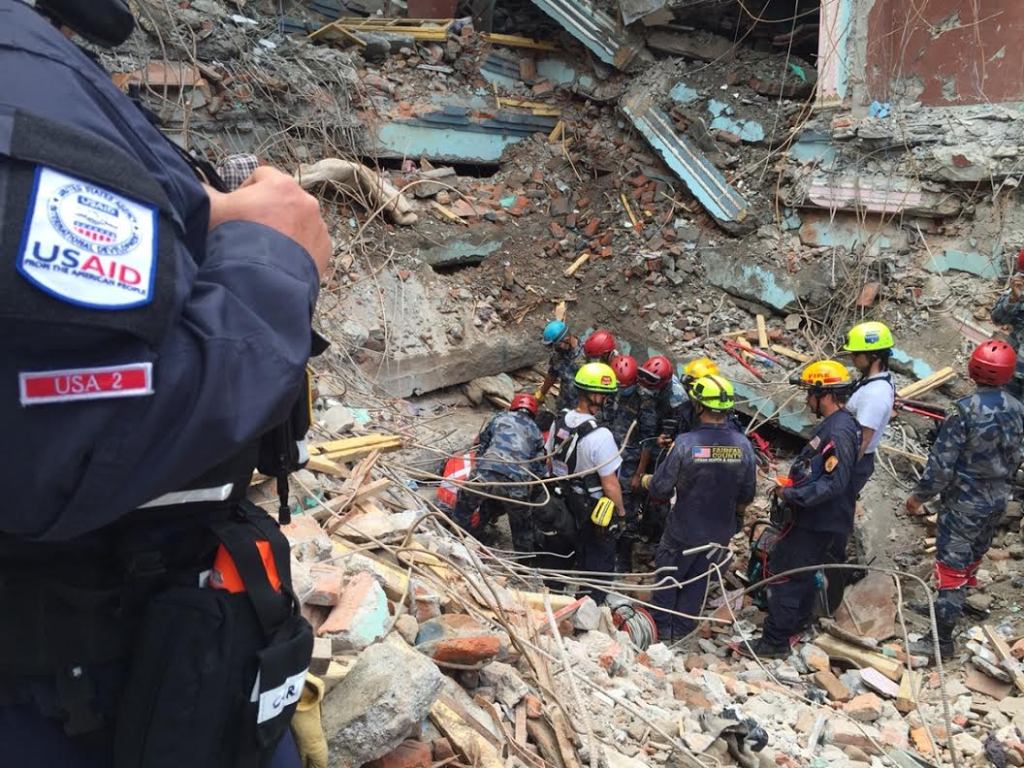 urban search and rescue scene