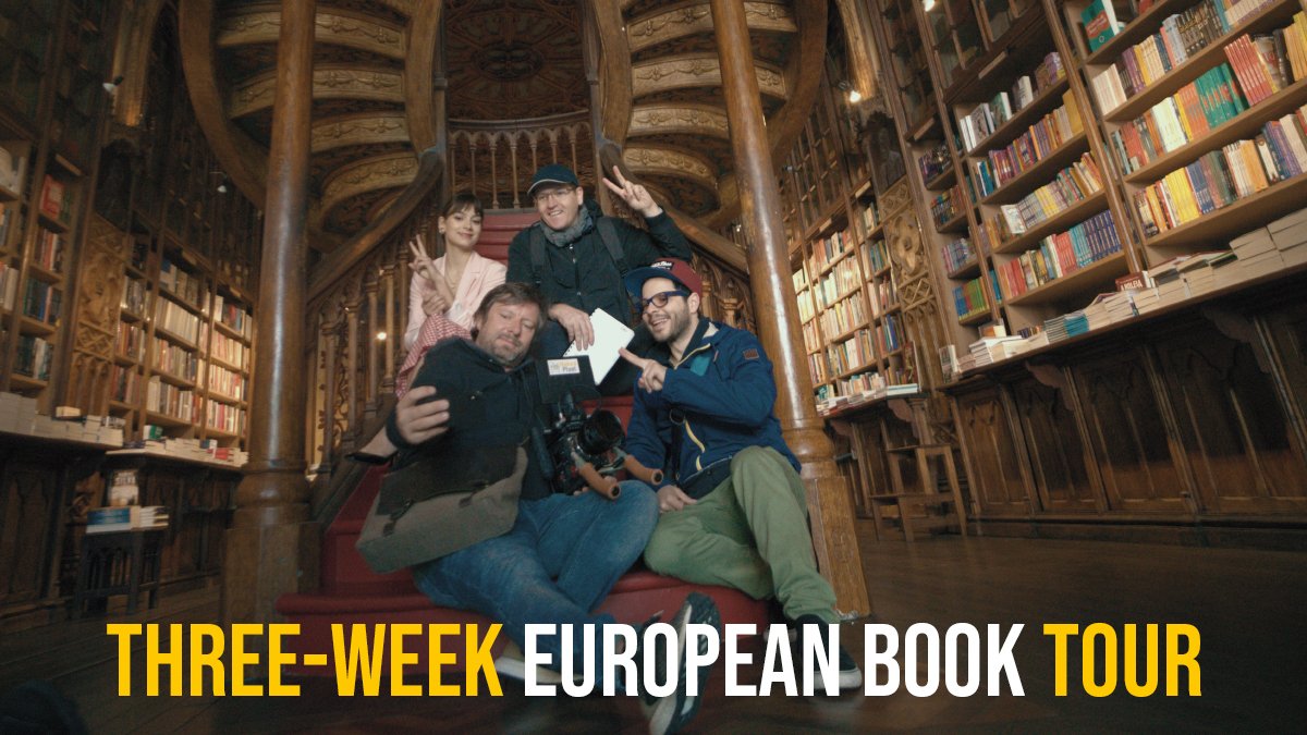 drtoap's tweet photo. Upon checking into the first hotel of her three-week European book tour, Jovana learns that her publisher has gone bankrupt. Penniless &amp; stranded, she hitchhikes to give readings in bookstores while attempting to project success.

Watch: 📚 https://t.co/c5CQbzGsFO

#bookworm https://t.co/sEejHaDoYW