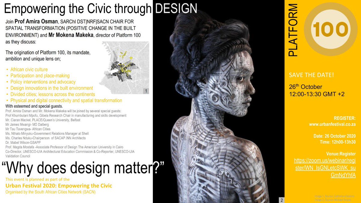 MokenaMakeka's tweet photo. Catch us on Monday- 12:30 gmt+1 Design, cities, transformation and people. @DalbergMedia @DalbergDesign
https://t.co/V409Xjxp37
#SACitiesNetwork
#platform100
#UrbanFest2020
#transformation
#design
#cities
#globalsouth
#architecture
#designdialogue https://t.co/MSfRWY4YlR