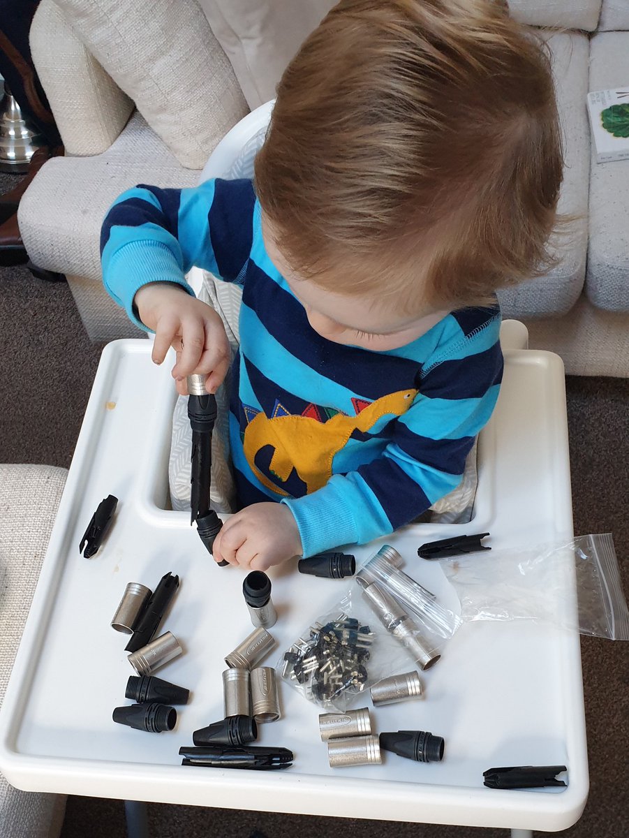 GrahamoReid's tweet photo. Starting young, will have to mind Devon with the soldering iron next.
@NeutrikOfficial https://t.co/cohVXpE51X