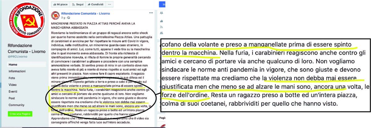 CostanzaVaccaro's tweet photo. Ma come si può #solidarizzare con i #prepotenti, contro i #Carabinieri e i #Vigili #aggrediti ?!!
E' #allucininante che la #Sinistra si #spinga fino ad #accusare di #violenza le #ForzedellOrdine che sono state #insultate e #aggredite da #bulli che non #rappresentano di certo(1/2) https://t.co/xZAksBXaMt