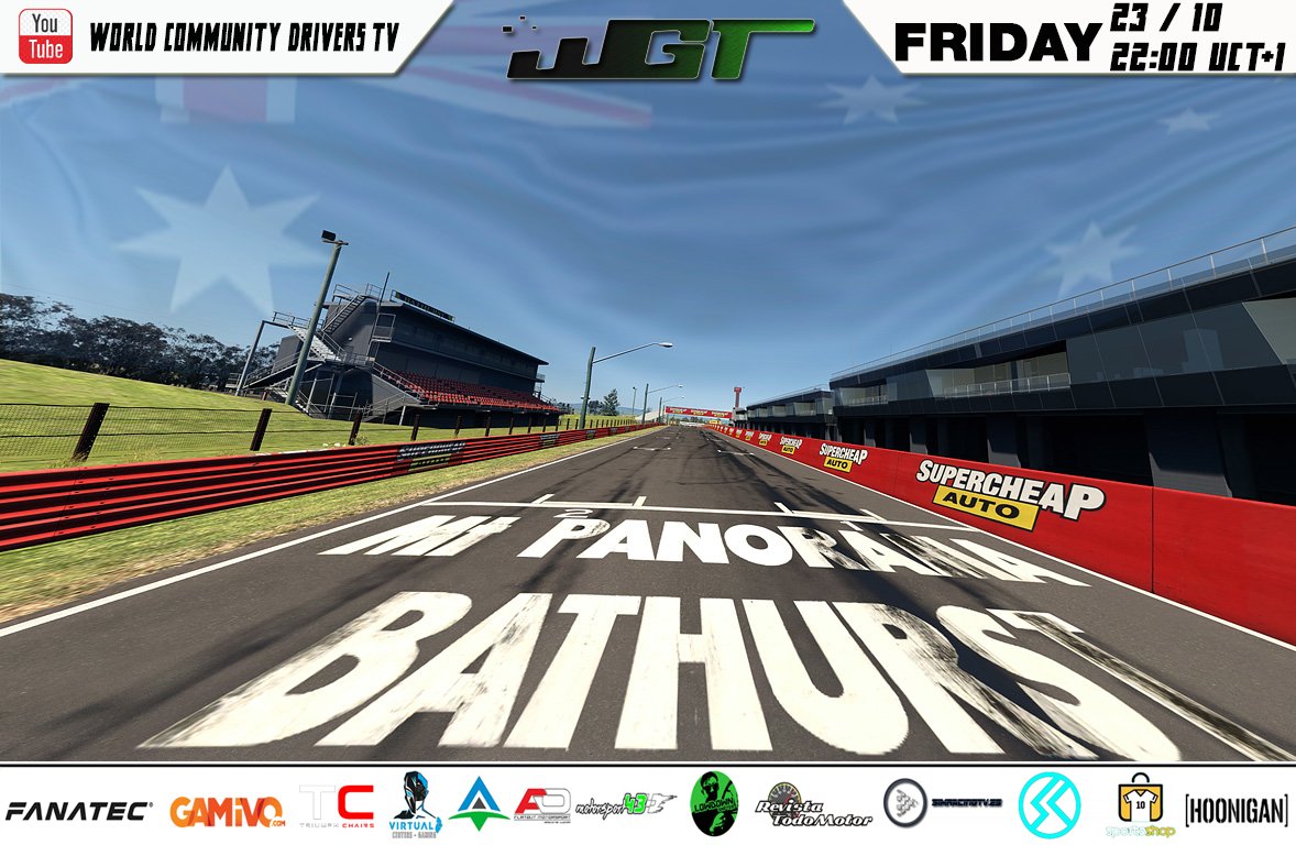 #Simracing #GTSport #PS4 #PlayStation  #Simulation 

Liga #WGT

🏎️- M. Panorama

3* Cita de la #WGT Series.

❌❌❌❌❌

Sorteo - 

100 viewer / 1 Año PSPlus.
250 viewer / Pack Gaming.
500+ viewer / Pantalla TV

x.com/WorldDrivers/s…

Acierta la Porra -
discord.gg/GfVdrTu