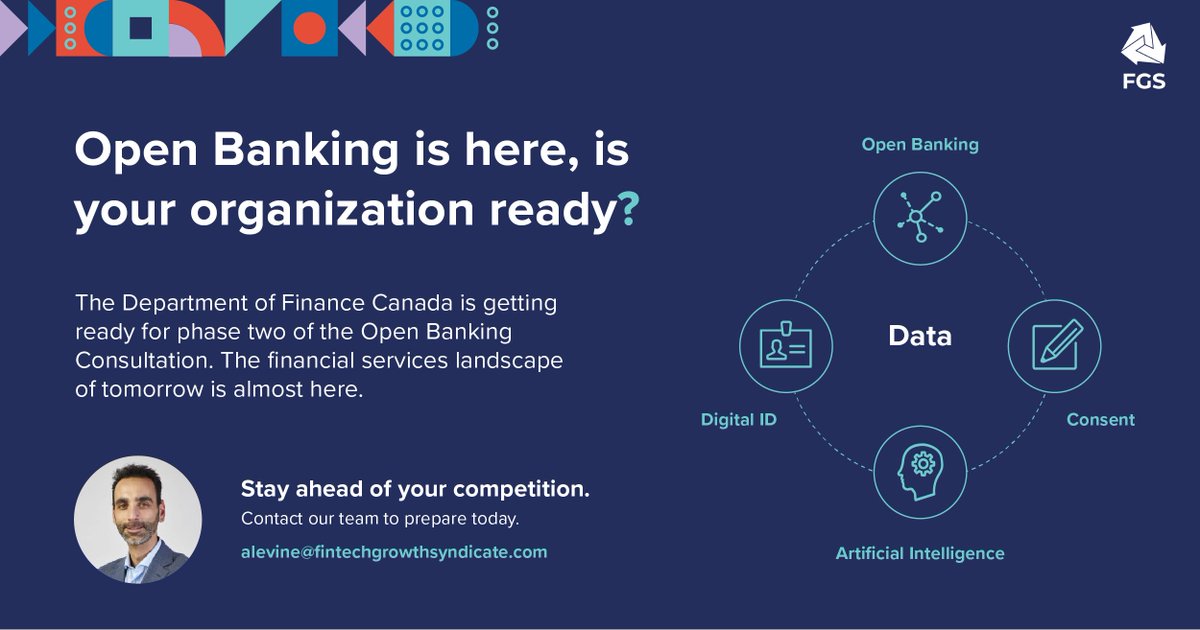 Change is on its way. Be one of the first to take the leap in #OpenBanking in Canada. Reach out to our Open Banking team and find out how we can help your organization be prepared.