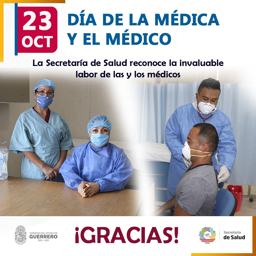 Felicidades al personal médico, reconocemos su entrega y dedicación día a día para cuidar de la salud de la población. https://t.co/l7HnBG6nip