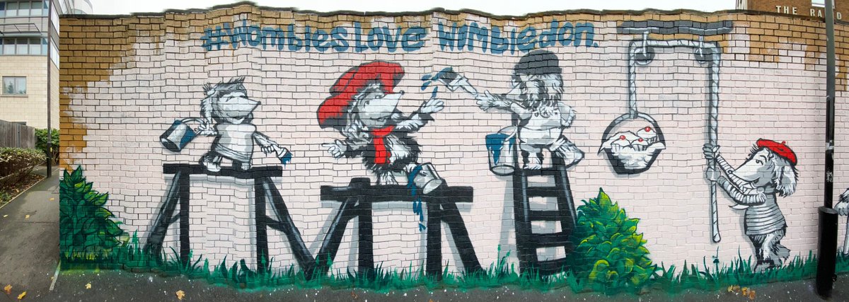 A big thank to <a href="/CCInfraServices/">CC Infrastructure Services</a> for applying an anti-graffiti protective layer to our latest mural with <a href="/womblesofficial/">The Wombles</a>  <a href="/SW_Help/">SWR Help</a>. We hope this improves the aesthetic of the railway path and proves to be a more enjoyable walk for those entering the town this way! #LoveLocal