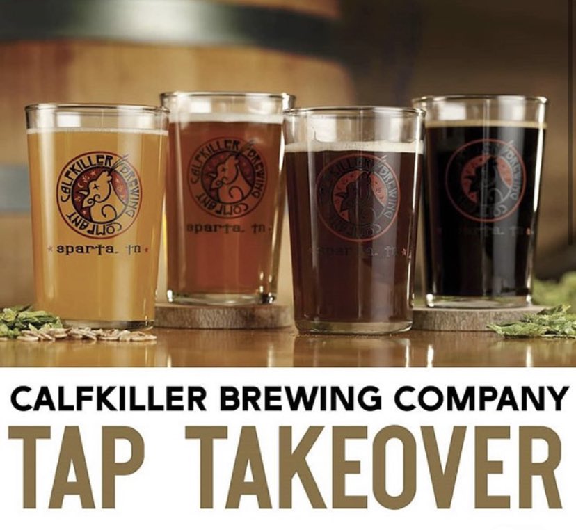 We’ll be scooting over to Mt. Juliet today for a tap takeover at <a href="/mtjulietbeerco/">Mt. Juliet Beer Co.</a> from 4:30-6:30p!  Come out and sample some Calfkiller favorites as well as hard to find seasonals. We have a bit of swag and Calfkiller Coffee. You won’t want to miss it!