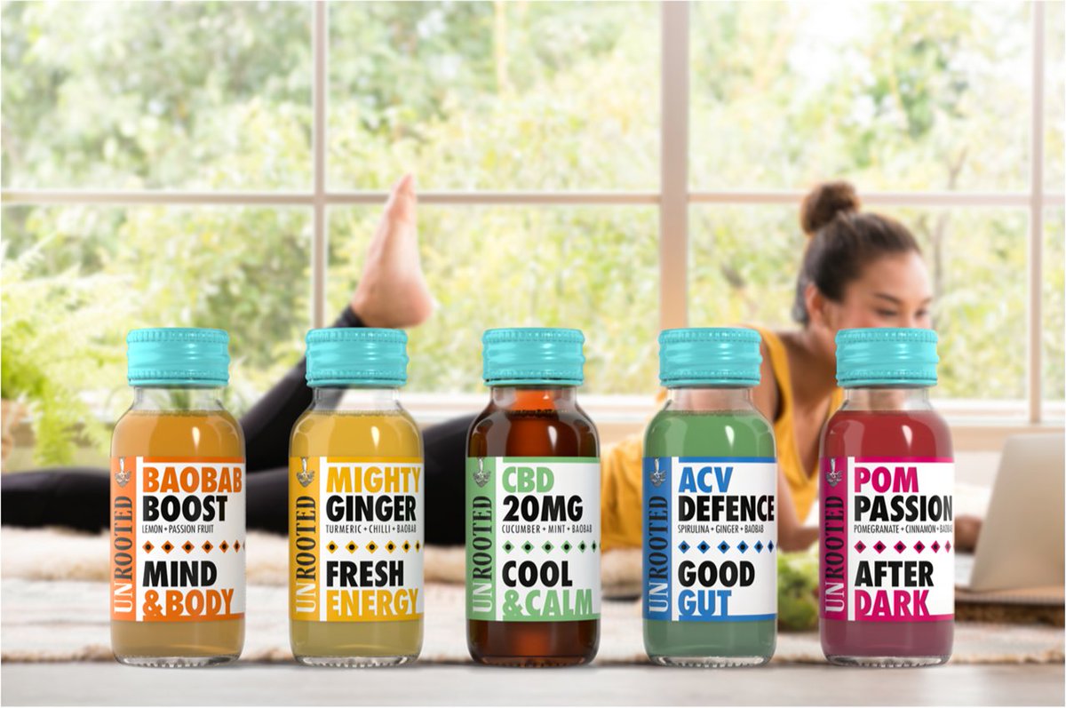 brewbottleN17's tweet photo. Unrooted Drinks; bottled at Brew &amp; Bottle.⁣⁣⁣⁣⁣⁣
⁣⁣⁣⁣⁣⁣
· Baobab Boost · ⁣Mighty Ginger · ⁣CBD 20MG
· ⁣ACV Defence · ⁣Pom Passion

Find #Unrooteddrinks vibrant immune boosting range made w/ the incredible legendary #African #baobab superfruit @sainsburys &amp; online. https://t.co/SKZcWXai1D