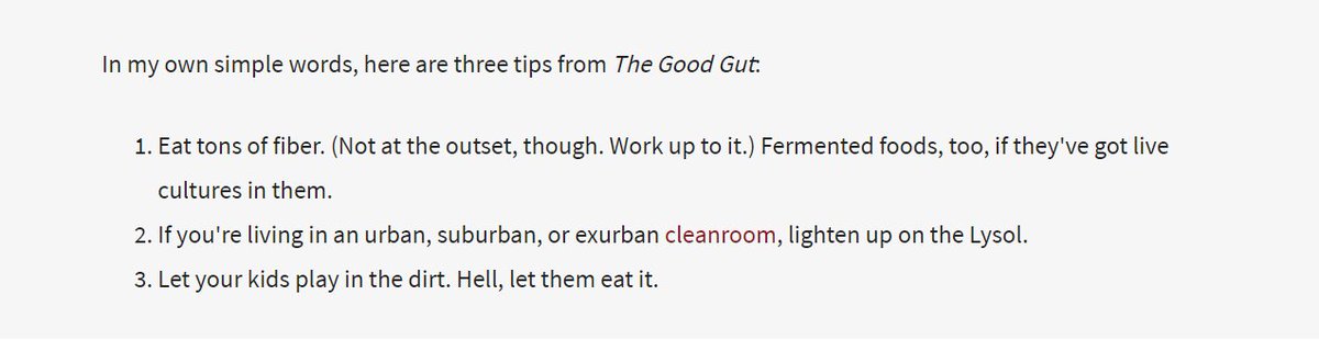 i recommend their book "the good gut" highly.this is their tried and true advice for children.note that it sounds almost nothing like the utter nonsense coming out of health agencies and schools right now...