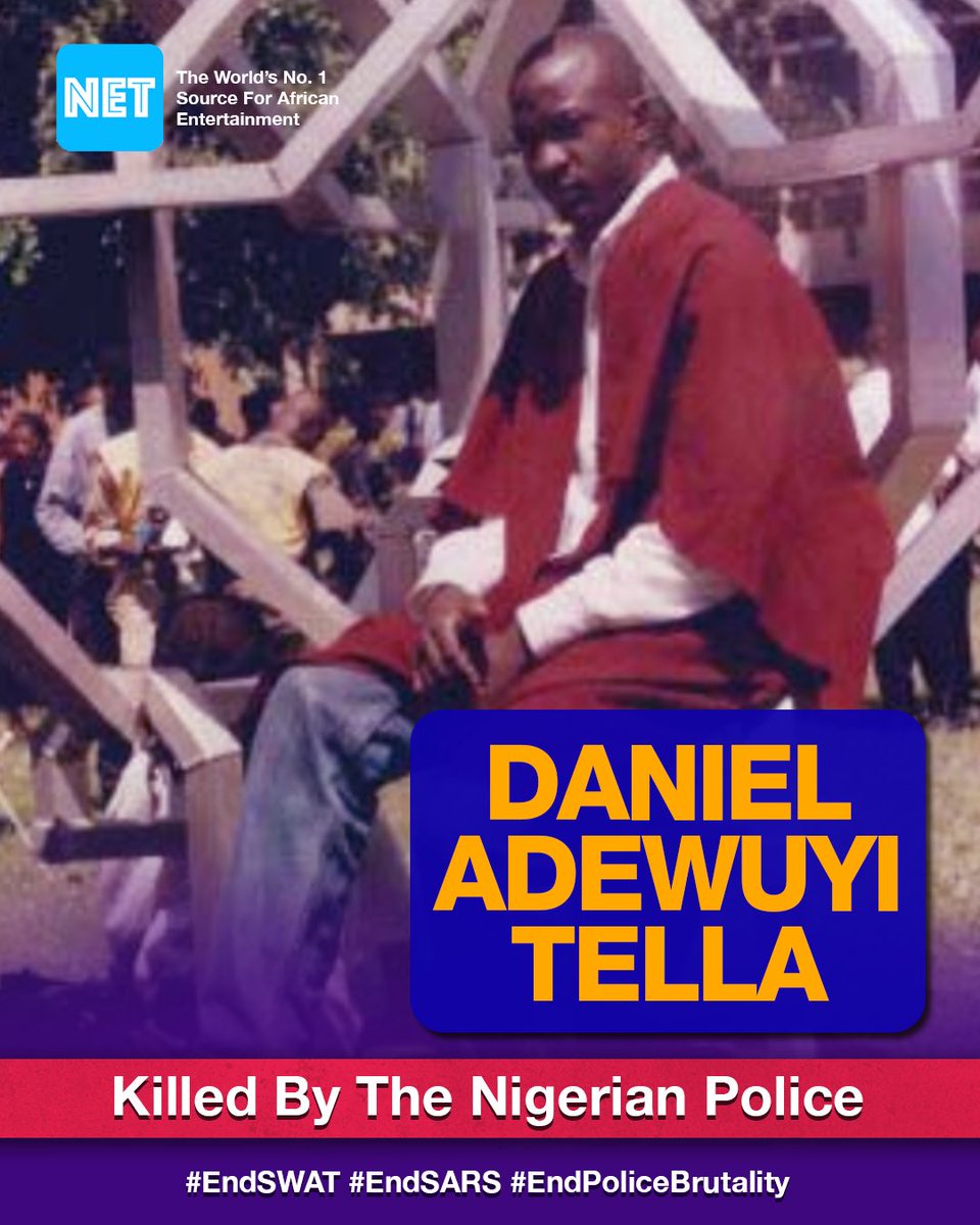 Daniel Adewuyi, 27, a graduate of Banking and Finance was awaiting youth service when he was arrested on February 7, 2006, on his way home in Festac, Lagos. He died in police custody.Rest in peace. #EndSARS  