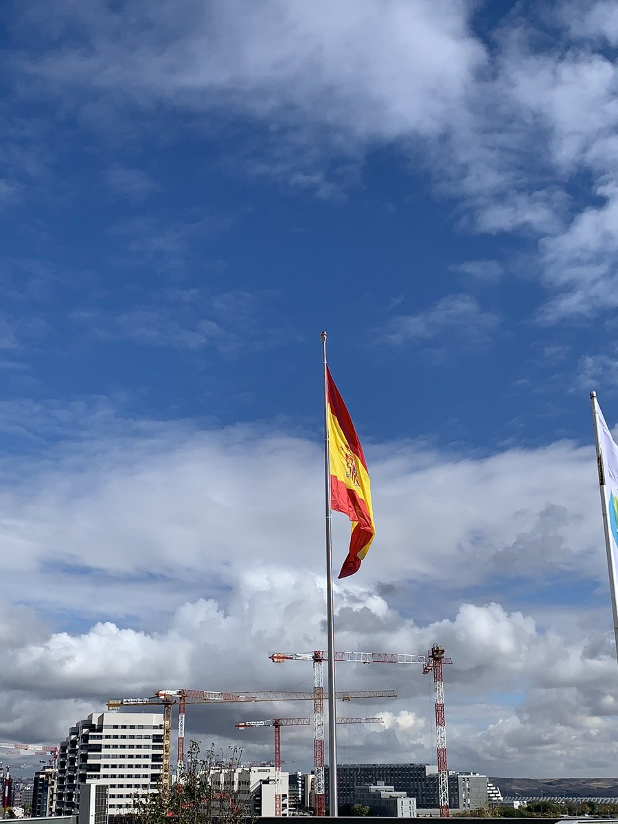 Valdebebas's tweet photo. Este es nuestro #homenaje a quienes lucháis contra este #Covid_19 . Para siempre #banderaValdebebas. https://t.co/u6wk2mFhOS