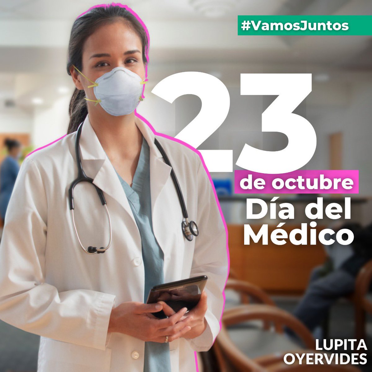 Hoy se conmemora en nuestro país el #DíaDelMédico, quiero desde aquí enviar mi agradecimiento y reconocimiento a todas las personas que trabajan dentro del sector salud.

Han sido tiempos difíciles, pero con su esfuerzo han salvado miles de vidas en nuestro Estado. 

#VamosADarle