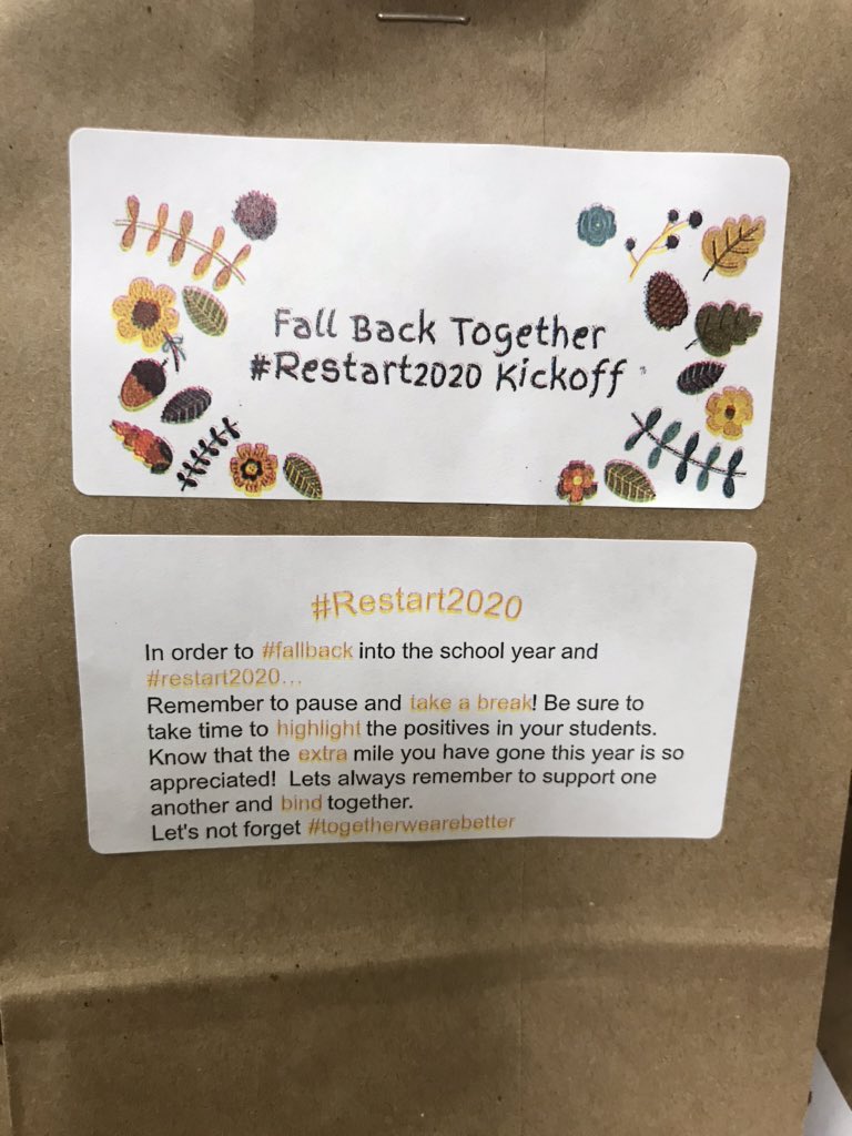 kellylmarks54's tweet photo. Our Fall Back Together 🍁🍂#restart2020 Kick Off was a beautiful morning together!! Full of inspiration, motivation, appreciation, & laughter. @KevinBeals2 & Wagner closed us out w/ singing It’s The Climb! @SardisES_NC @AGHoulihan @UCPSNC @jttopp #climbtheladdertosuccess #IMPACT https://t.co/PWoiVzwZqx