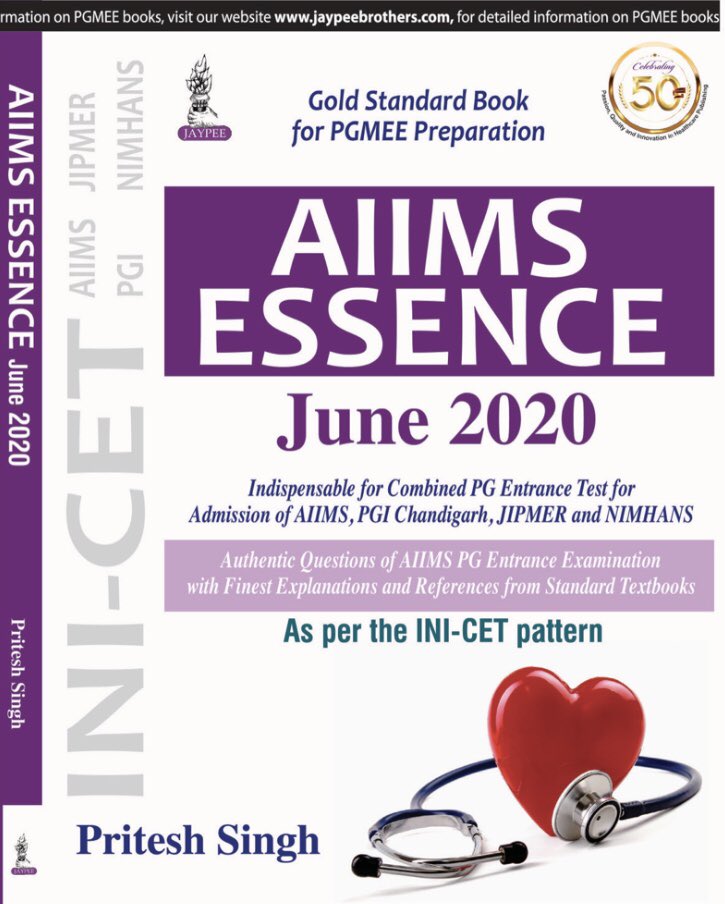 drpriteshsingh's tweet image. #AIIMS_ESSENCE
#New_Edition
#June_2020

This is the moment of extreme joy and excitement for me to announce that #AIIMS_ESSENCE #June_2020 will be launched next week.

Updates related to #CORONA_VIRUS and potential questions of #COVID_19 are discussed in detail.

#Pritesh_Singh
