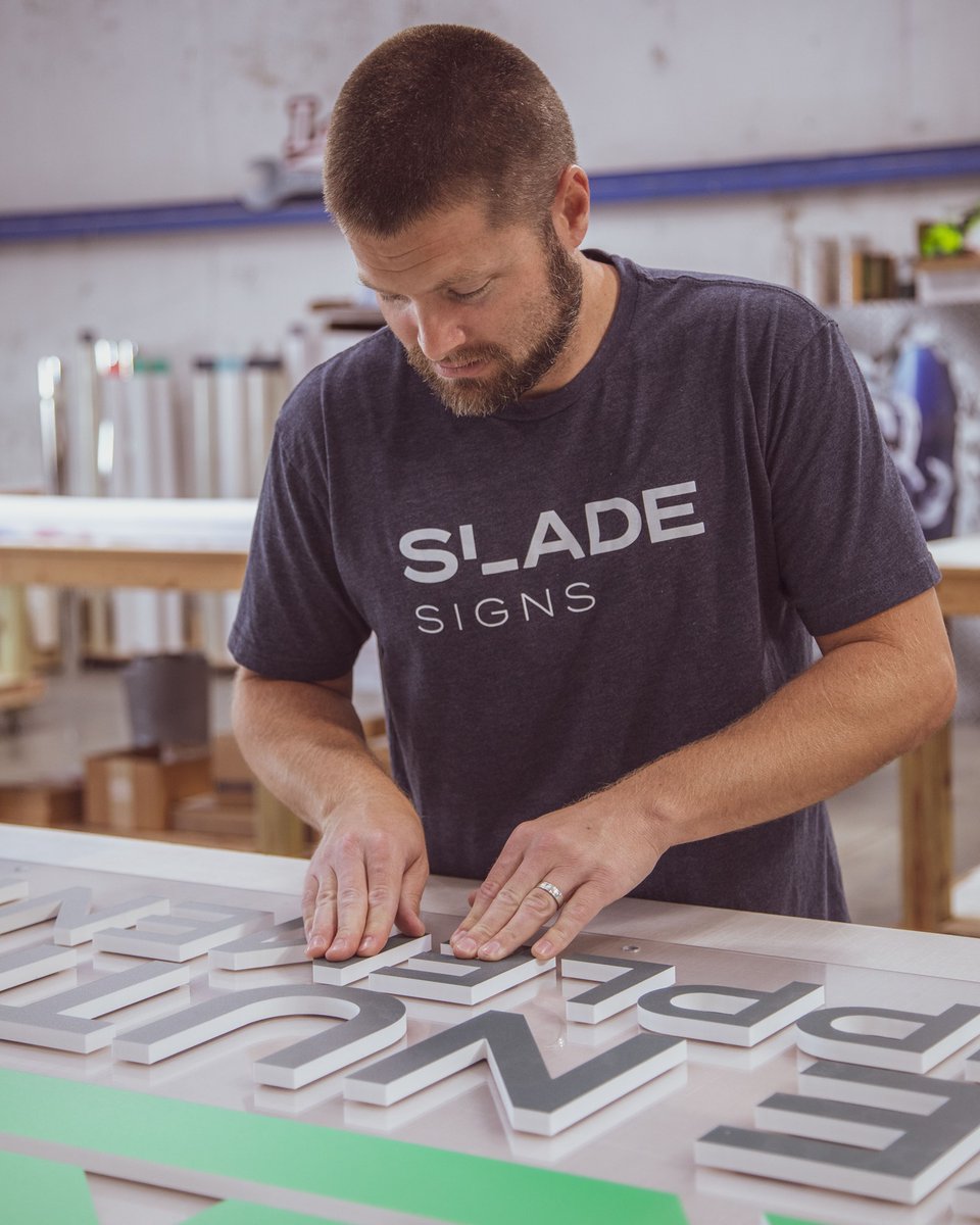 💚 Custom dimensional letters and logos will get your brand noticed. Talk with our team of experts to bring your vision to life! 😀 

#MeetSladePrint #MeetProMark