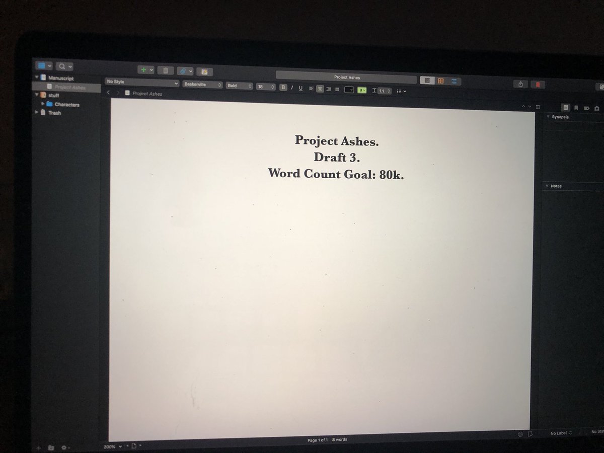 I haven’t tweeted in a while, I’m going to try and get into it. Here’s a quick update for those who’re interested: 😀 this isn’t the project I’ll be working on for #NaNoWriMo though!  I’ll post about that one soon! What’re you working on? #writer #author #writingcommmunity