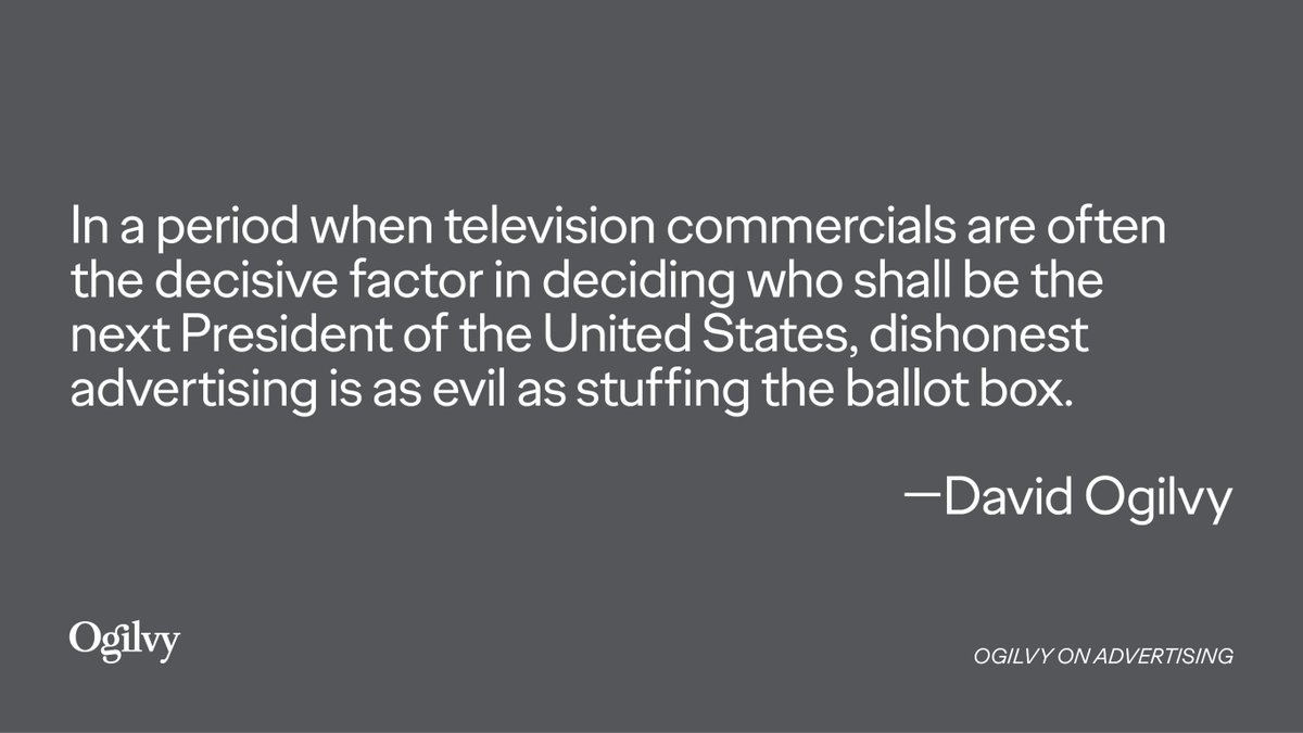 Your Friday #Ogilvyism