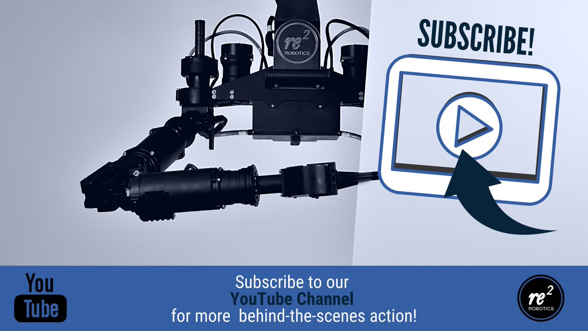 re2robotics's tweet photo. Do you want more behind-the-scenes action about our people, our company, and our robots? Subscribe to our #YouTube channel! Click here to see our videos and subscribe: https://t.co/vgUM6WBlzf 

#RE2Robotics #robotics #robotvideos #Pittsburgh #VideoFriday https://t.co/uFdyg6AzyT