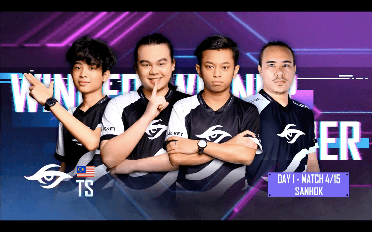 wtmtoday's tweet photo. #SEAFinal: Jangan terlibat dalam pergaduhan, tengok je. CHICKEN DINNER KETIGA MALASIA GUYS! BOEK AH @teamsecret MY!
https://t.co/W2WRgXJI1Q
#wtmtoday #PMPLSEAFinals #pubgmobile #betheone #iniesukankita #pmplseafinalss2 https://t.co/qfZaFHFtRU