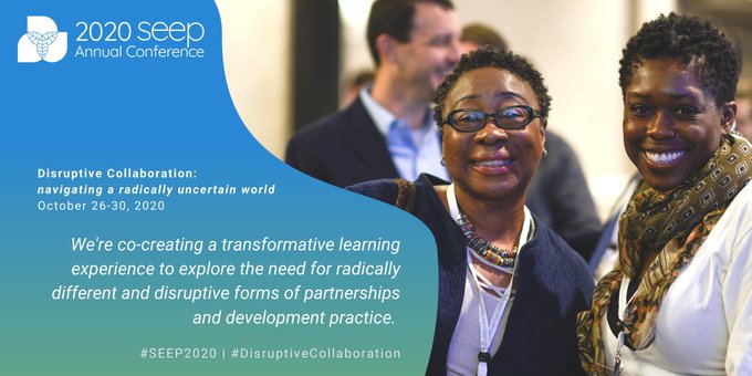 I am excited to be participating at the 2020 SEEP Annual Conference! Looking forward to learning from other global thinkers and doers at the forefront of economic inclusion and social empowerment efforts. @TheSEEPNetwork #SEEP2020 #disruptivecollaboration