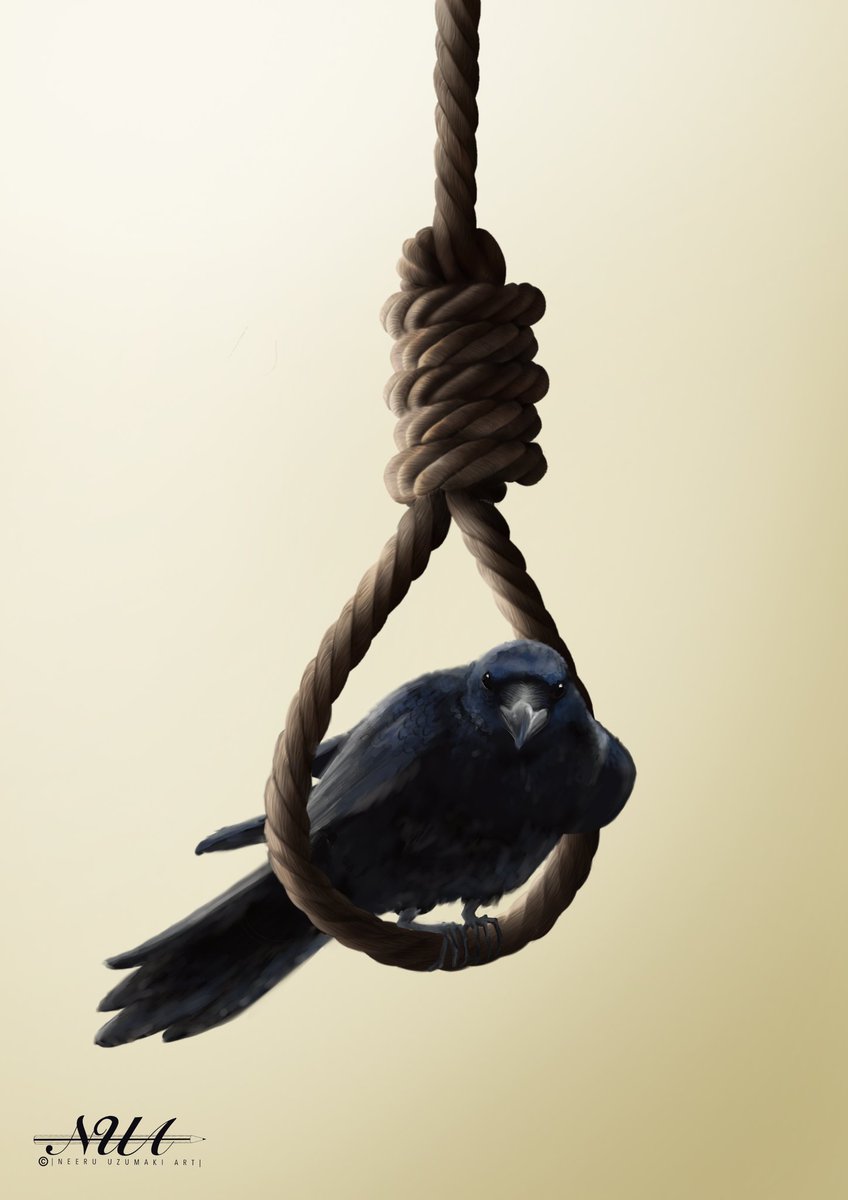 ArtNeeru's tweet photo. Commissioned illustration.
My commissions are still open. If you are interested you can enail me at neeruuzumaki@gmail.com 
#art #ArtStationHQ #9gag #Illustrations #illustration #drawing #Raven #crow #slipknot #noose #Death #goth #procreate #HUION #krita #photoshop https://t.co/BbHi3vhboV