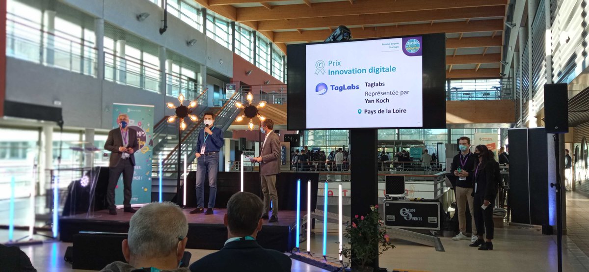 Incubateur_Kivo's tweet photo. Nos #startups ont du succès au Startups &amp; Innovation Day ! 🔥

- Prix de l’innovation Digitale pour TagLabs

- Prix Nantes Capitale Européenne de l’innovation pour @ensemble1job

- Prix de l’innovation pour Hera-MI 

Fiers de nos #incubés, bravo à eux ! ✌

#Awards https://t.co/DR6GAh0jQE