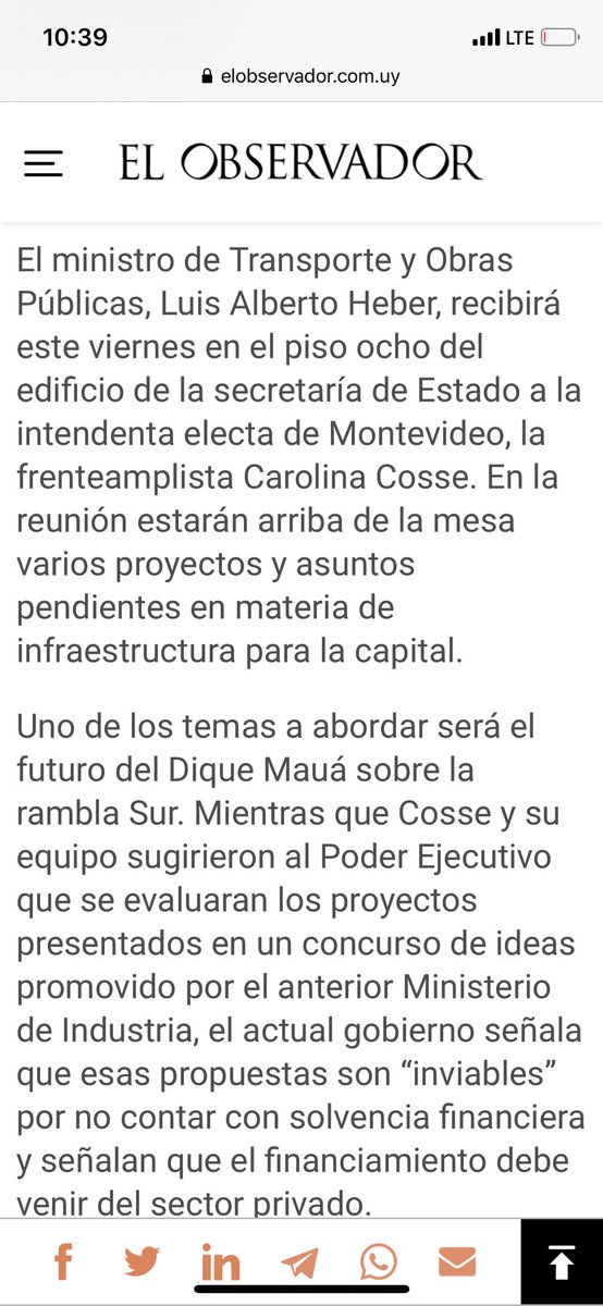 CosseIntendenta's tweet photo. Hoy la intendenta electa de Montevideo, Ing. Carolina Cosse, se junta con el Ministro de Transporte https://t.co/oemYOxjIeO