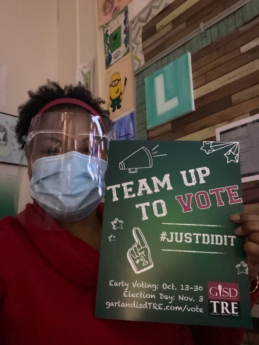 MrsLoganRES's tweet photo. Get out and vote! @Rowlett_Bobcats #GISD https://t.co/hSuepPqeM8