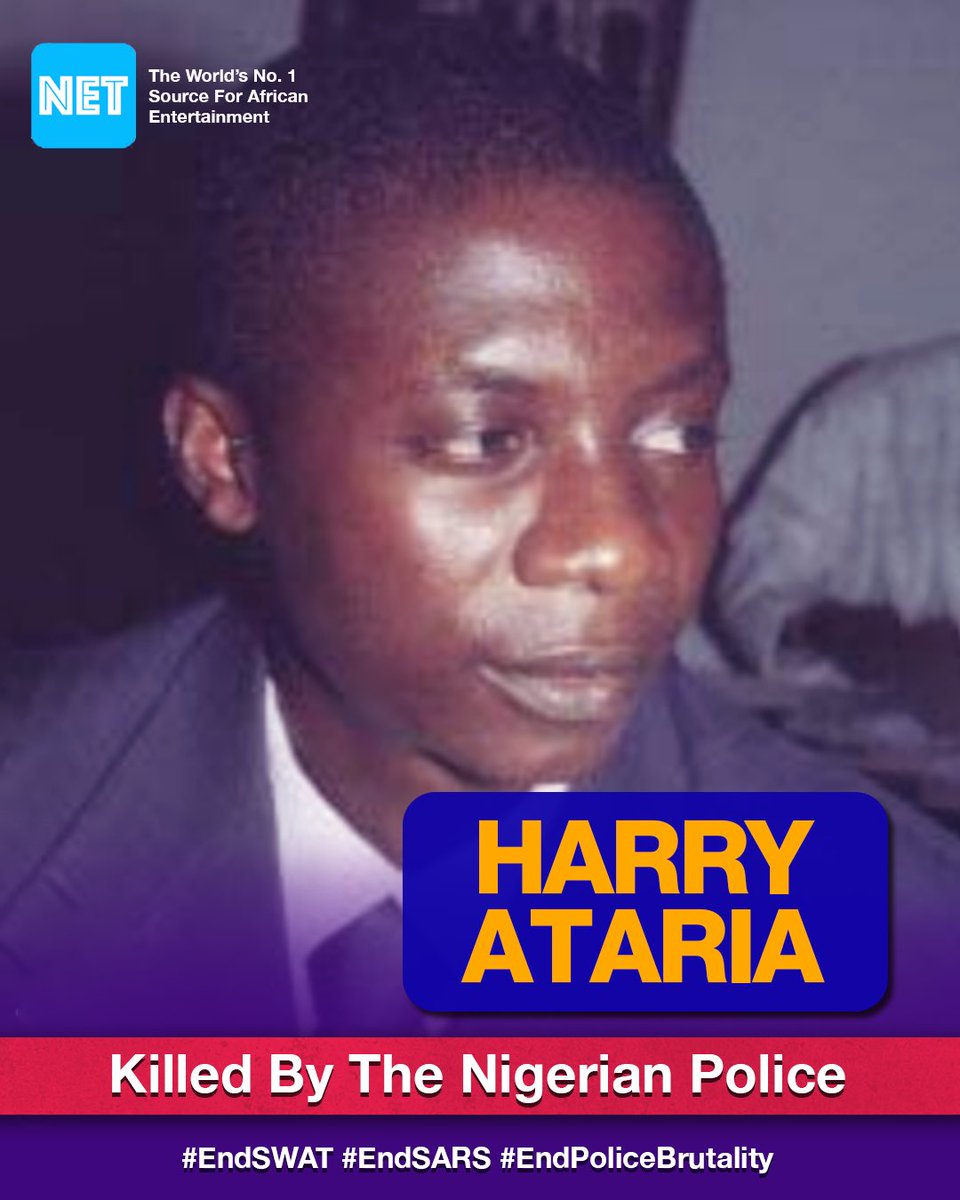 Harry Ataria, 26, was one of the four men arrested in Port Harcourt on July 4, 2008. They were killed that day. Nobody has been held accountable for their deaths as the police authorities never investigated the incident.Rest in peace. #EndSARS  