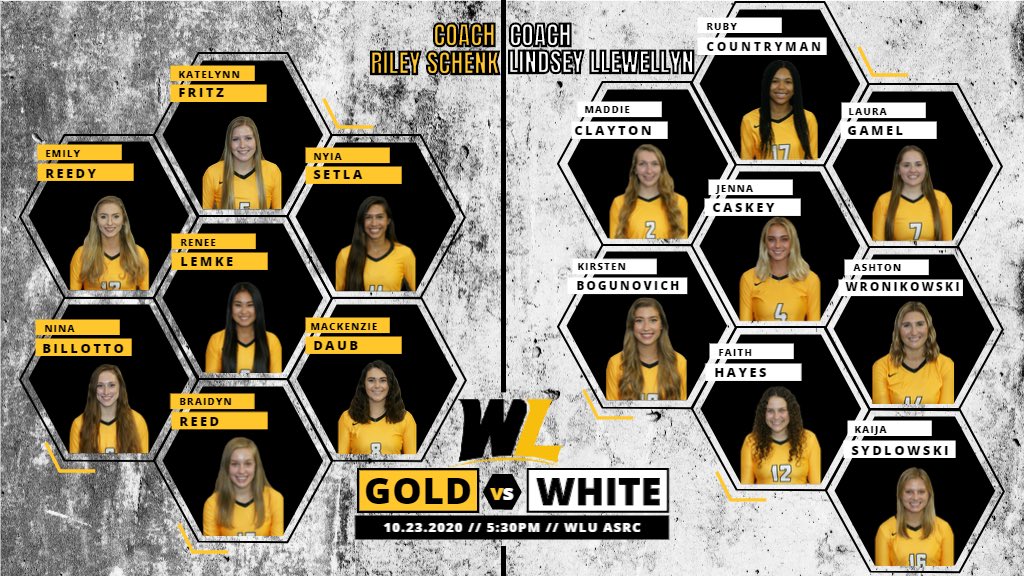 WLU_Volleyball's tweet photo. It’s GAMEDAY for the Toppers! We are having our Gold vs. White scrimmage tonight! We are sorry but there will be no public video of this scrimmage. You’ll have to wait until our hopeful season in the spring to catch us live! #GoWLU https://t.co/eULvelWL9H