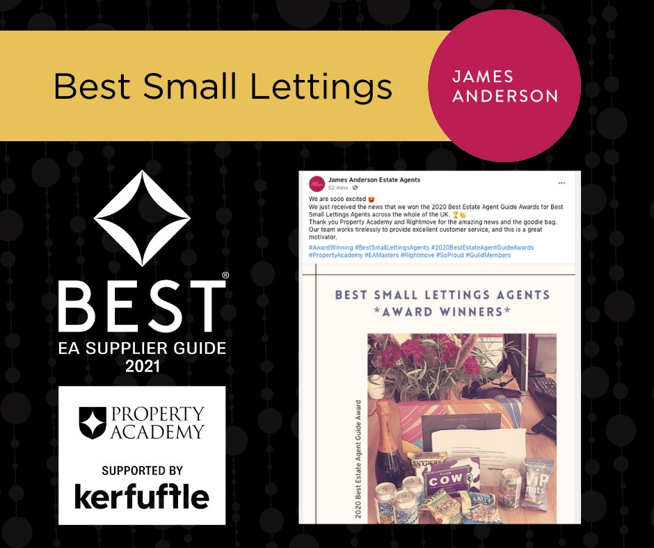leaders_inc_'s tweet image. 🏆🏆🏆BEST ESTATE AGENTS 🏆🏆🏆

Congratulations 🥂🍾to @JamesAndersonEA awarded the 

⭐️BEST SMALL LETTINGS⭐️
at #EAMasters for the #BESTESTATEAGENTGUIDE

Find out more here 👉🏻eamasters.co.uk/the-guide/#mem…