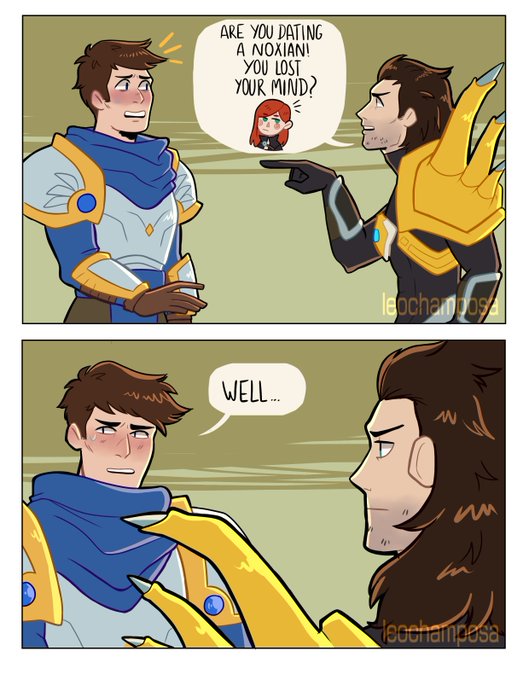 Garen and Jarvan (srry for the bad english :(  )

#garen #jarvaniv #jarvan #katarina #shyvana #LeagueOfLegends 