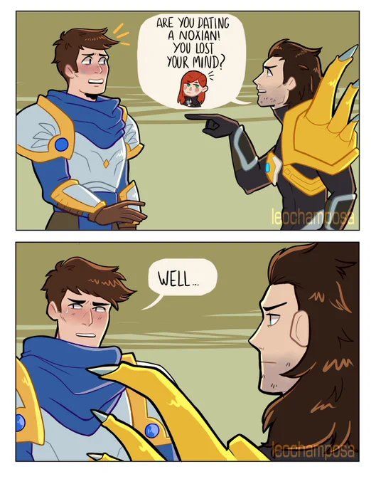 Garen and Jarvan (srry for the bad english :(  )

#garen #jarvaniv #jarvan #katarina #shyvana #LeagueOfLegends 