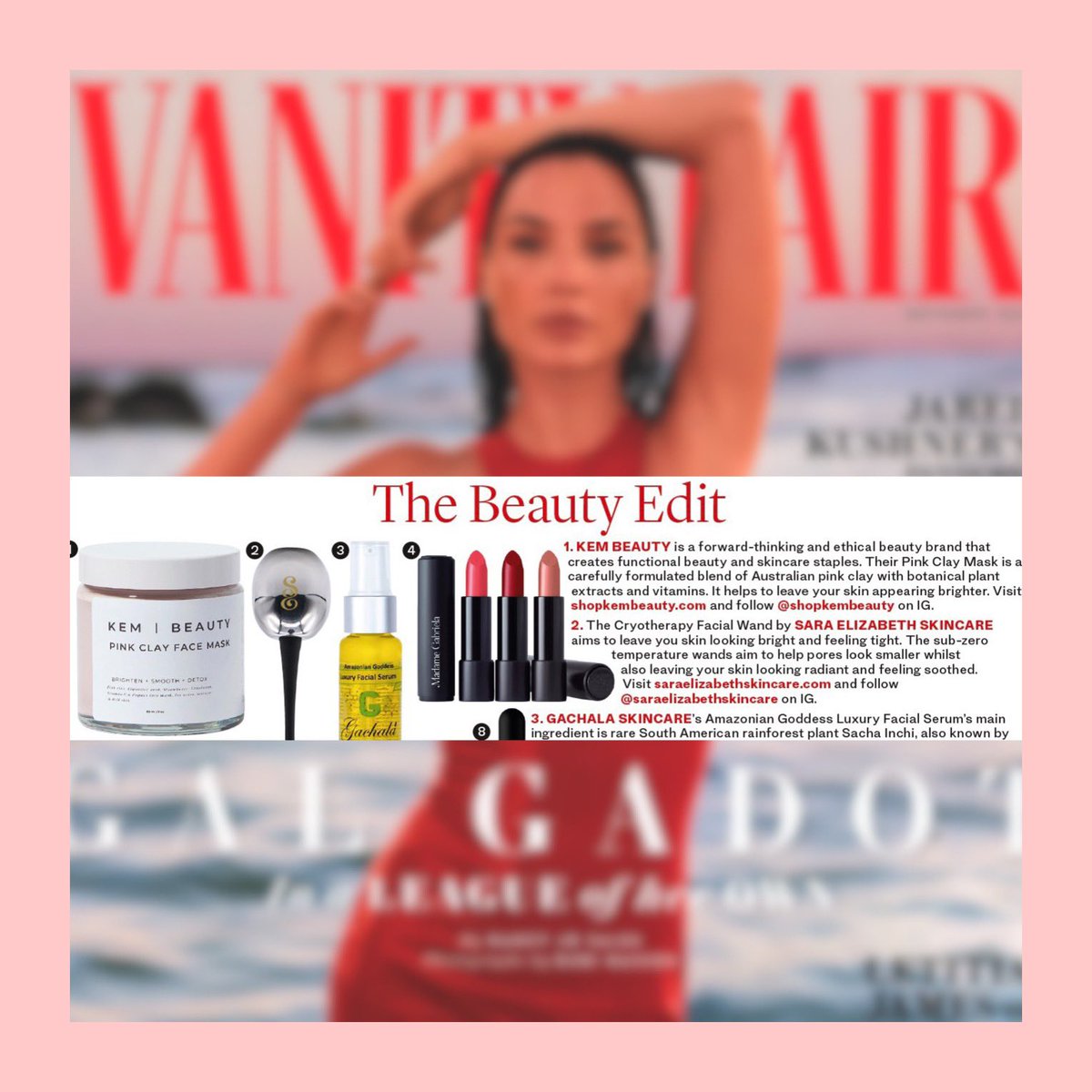 shopkem_'s tweet photo. Our Pink Clay Mask is listed in @VanityFair’s beauty edit in their November 2020 issue 🙌🏾💓 https://t.co/wuFr6wVBVu