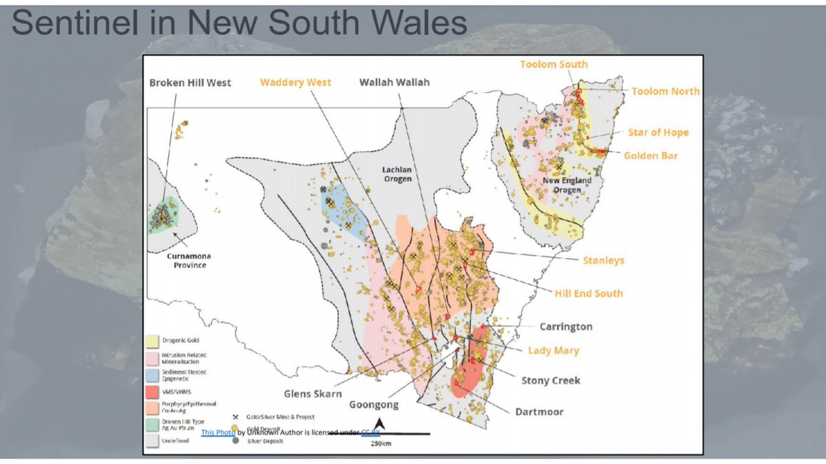 SentinelResCorp's tweet image. Sentinel Resources (CSE: $SNL | OTC: $SNLRF) controls 8 #gold (945 sq. km) and 7 #silver (380 sq. km) projects in prolifically mineralized, hugely under-explored regions of New South Wales, #Australia.

Visit us to learn more:
sentinelexp.com/projects/