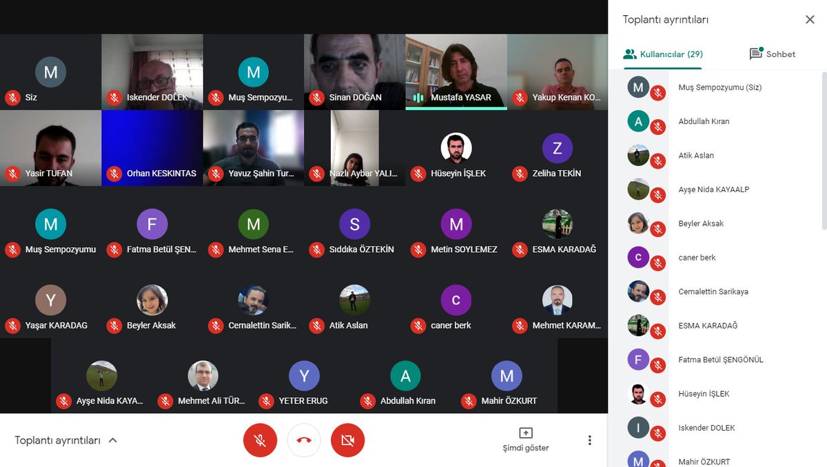 Coğrafya oturumumuz online olarak devam ediyor. Sinan DOĞAN, Mustafa YAŞAR, Yakup Kenan KOCA, Yavuz Şahin TURGUT, İskender DÖLEK.