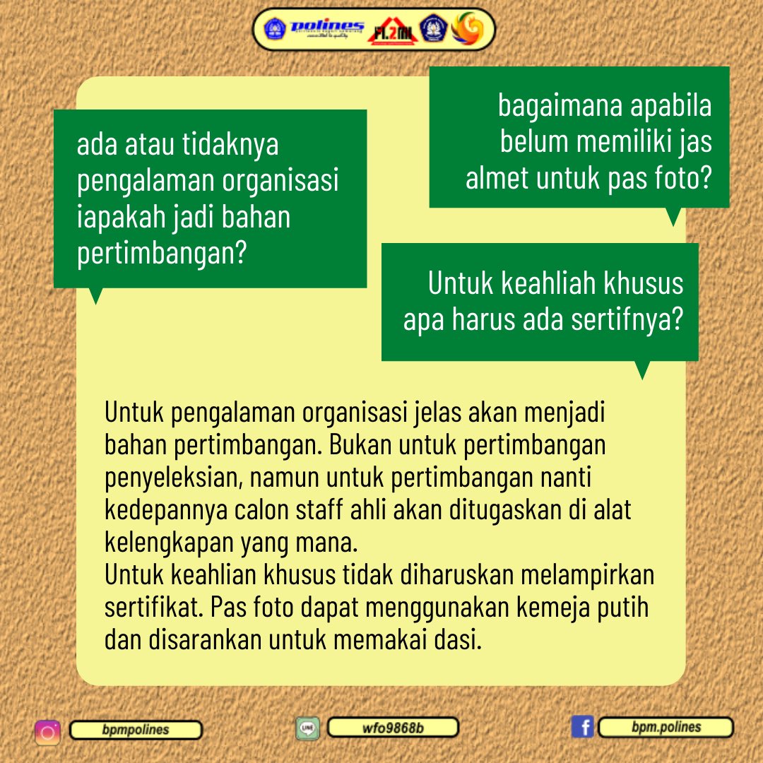 BPM KBM Polines tweet media