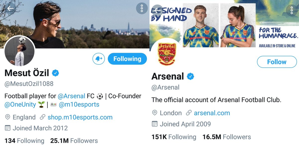 Well, it seems that @MesutOzil1088 is bigger > than <a href="/Arsenal/">Arsenal</a>