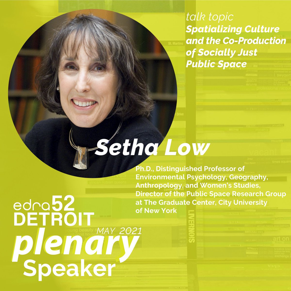 edratweets's tweet photo. The EDRA52 Organizing Committee is pleased to announce speakers for EDRA52 DETROIT May 19-23, 2021: @sethalow, @julianagyeman, @hou2jeff, and @JamesRojas will be presenting the plenary session: Social Justice, Culture, and Public Space: Transdisciplinary Perspectives! https://t.co/PiayJlX4LP