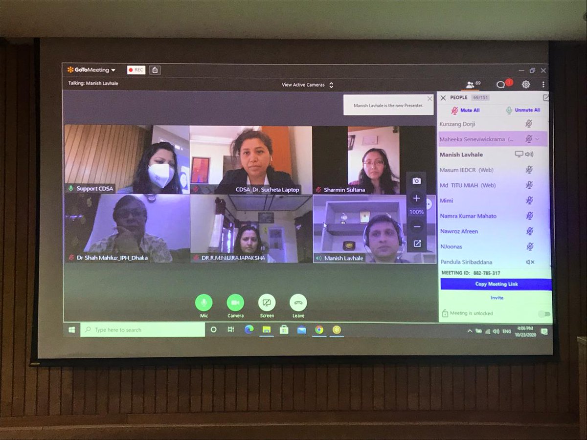 BIRAC_2012's tweet photo. 60 participants from Afghanistan, Bangladesh, Bhutan, Mauritius, Nepal and Srilanka @PMOIndia @drharshvardhan @MEAIndia @RenuSwarup @THSTIFaridabad actively engaged with the faculty in Session 3 of the #GCP Program under the @DBTIndia @BIRAC_2012 #Ind-CEPI Training Program. https://t.co/bgzu9SaFYQ