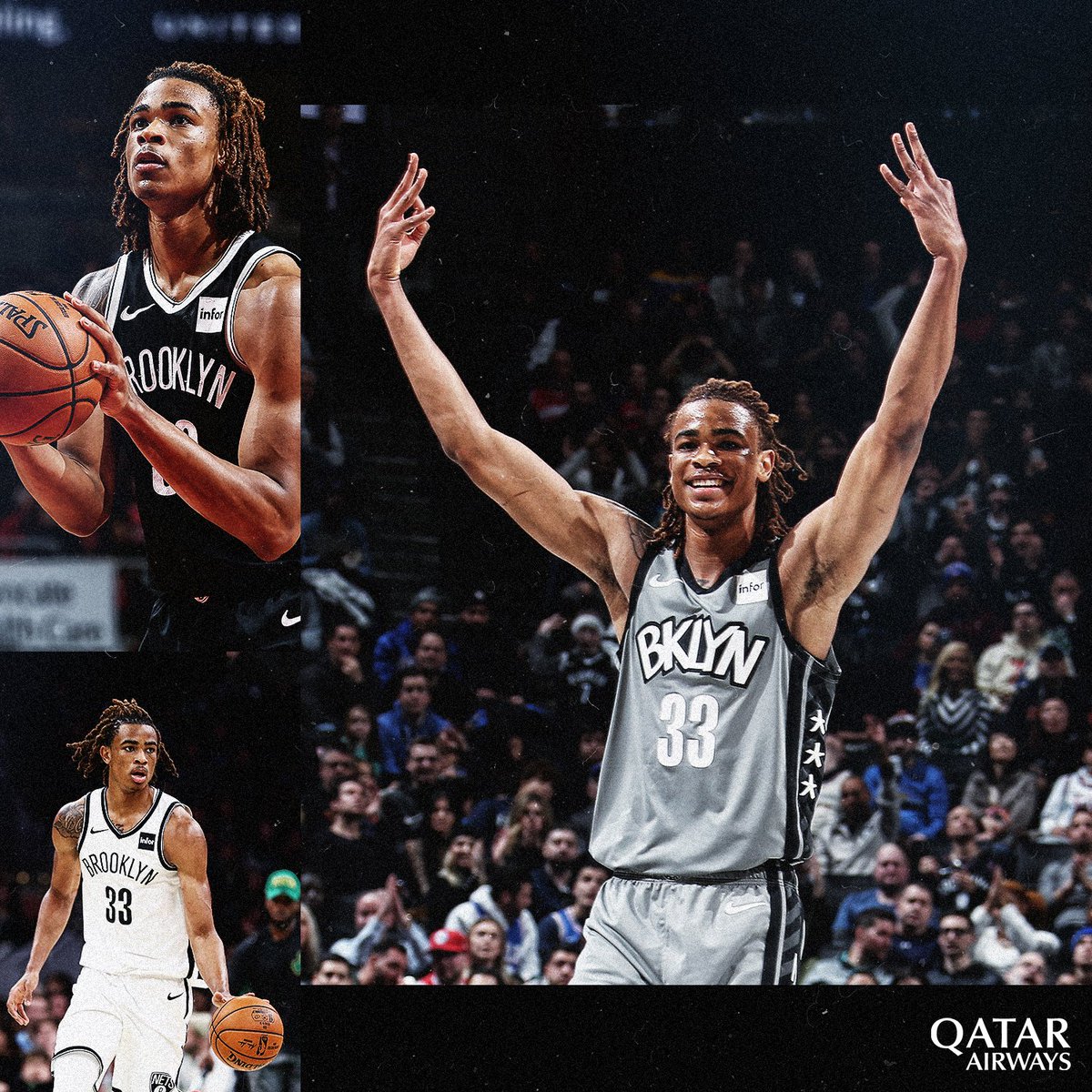 BrooklynNets's tweet photo. ๐ธ Year 1 ๐ธ
@_claxton33 โช๏ธ #NicDay โช๏ธ @qatarairways https://t.co/miras69U8Q