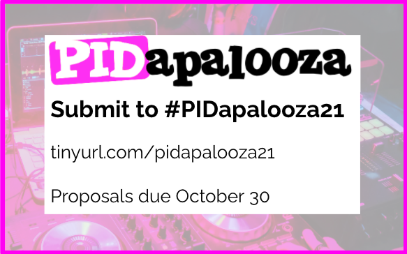 pidapalooza's tweet photo. What are you doing (or trying to do) with persistent identifiers? This is your chance to tell the whole world about it! #PIDapalooza21 submissions are due soon - send in your proposal now! https://t.co/KM6aqLu86H https://t.co/iTEmO4SRJ2