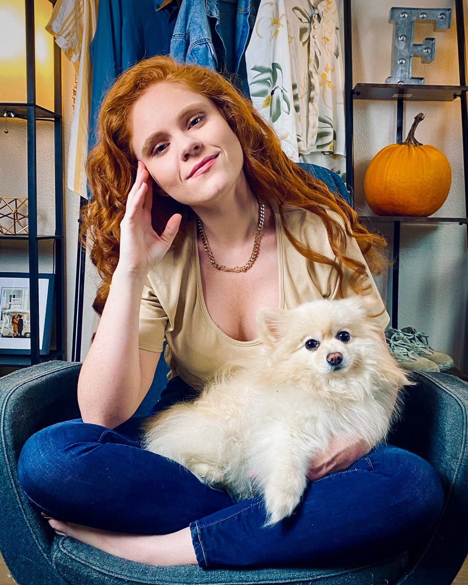 Puppies &amp; Pumpkins, y'all. It's real important to celebrate the little things that bring you joy. If you need me I'll be carving pumpkins, watching 70s horror flicks, and snuggling with Coki. Cause you know, self care. 🎃