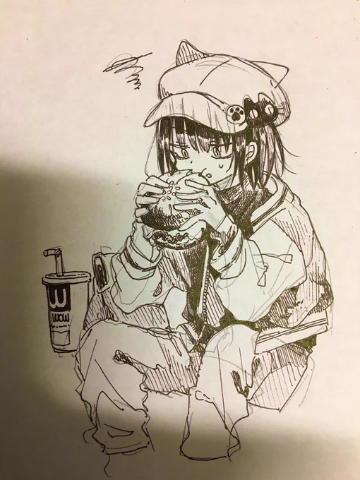 最近あまりにも絵を上げてないからちょっとらくがきを...こういうナメクジみたいな絵だったらぼちぼち描いてるんだ 