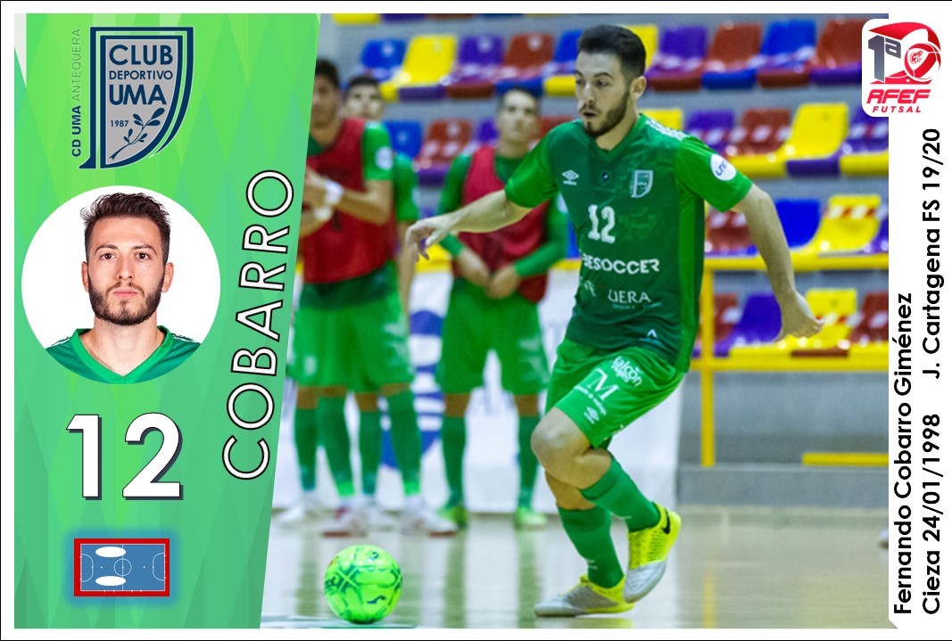 celebracionde99's tweet photo. Seguimos con un #Cromo que en la #Jor5 lo hizo francamente bien y no solo por el ⚽ que metió, además @UMAAntequera estuvo a punto de llevarse el partido💪 💪 y en gran parte a su actuación #CromoFutsal para @fernycobarro22 ENHORABUENA 👏👏👏 #ILoveFutsal❤ #SomosFutsal https://t.co/F2dyyp89WR