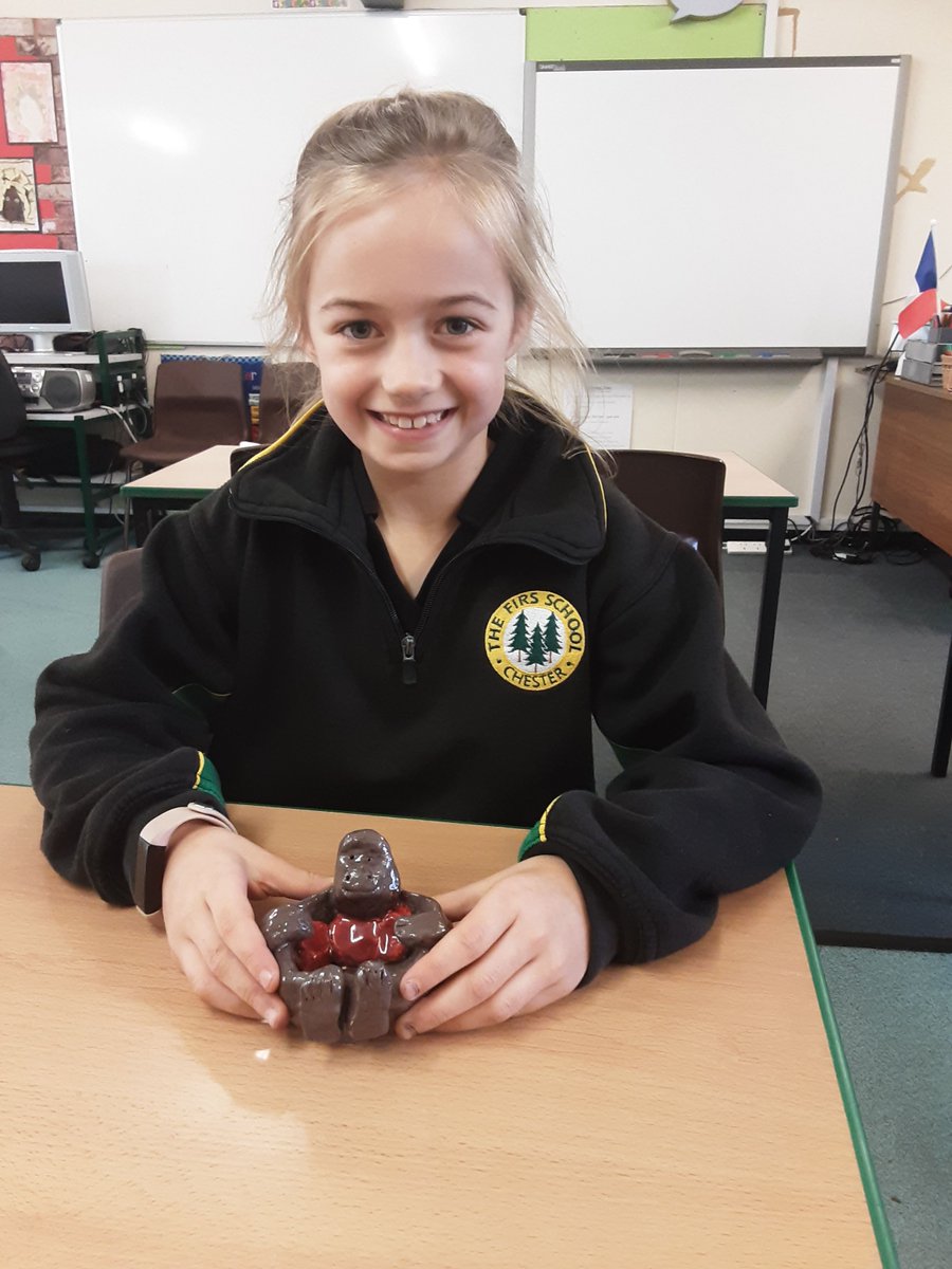 TheFirsSchool's tweet photo. Brilliant gorillas made with Mrs Kay in Extra! Extra! art this term in Y4. https://t.co/TXTLOXt0p6