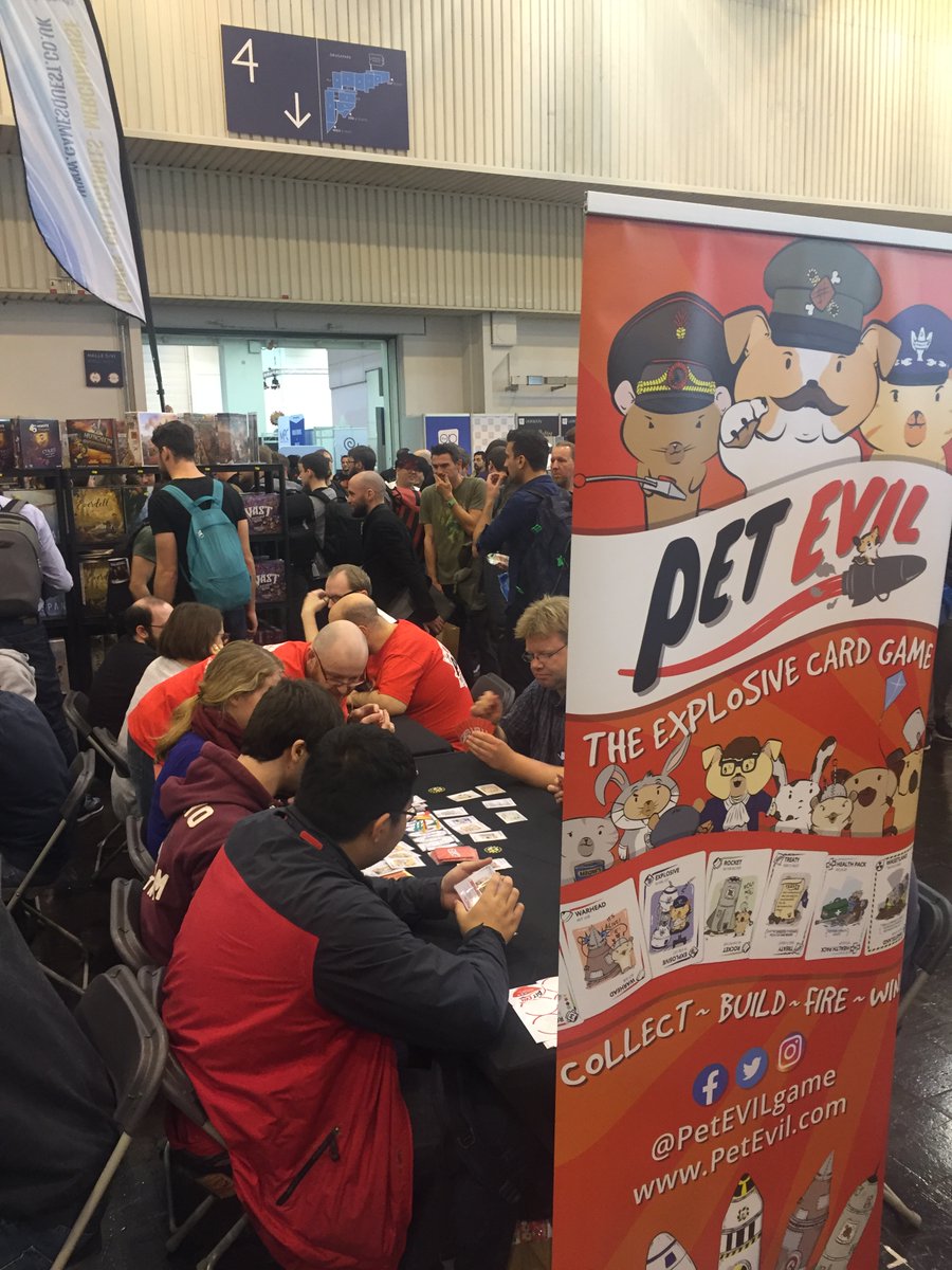 PetEVILgame's tweet photo. Missing the fun of #SPIELdigital Last year was a blast. #SpielDigital2020 #BoardGames #Gaming #tabletopgames https://t.co/9Umq69TvxC