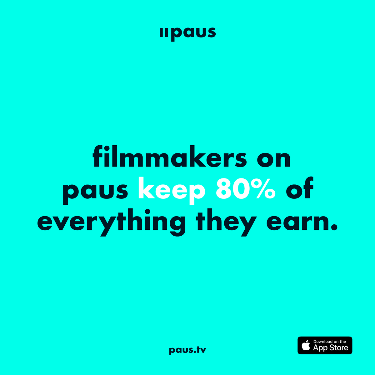 paus_tv's tweet photo. At paus, we believe #filmmakers should get back what they put in, which is why they receive 80% of the tips you donate to them on our beta iOS app. #BePartOfFilm https://t.co/i8h6mi8Da7 https://t.co/555YhAlTfp