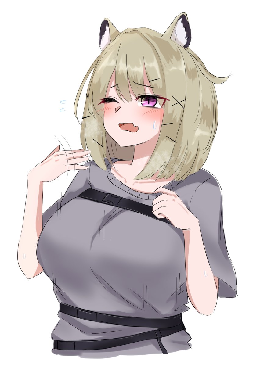 ウタゲ(アークナイツ) 「ウタゲゆさゆさ
#アークナイツ
#アークナイツ版深夜の真剣お絵かき60分一本勝負」|むあいくのイラスト
